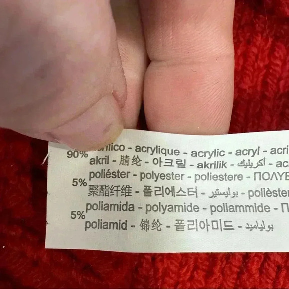 NWT ZARA GIRLS RED CABLE KNIT POPCORN SWEATER  Size 4-5 - Picture 5 of 9